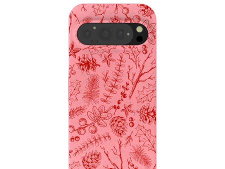 Bubblegum Pink Festive Forest Google Pixel 9 9 Pro Case Discount