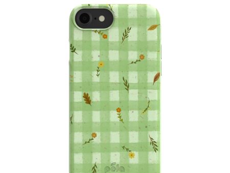 Sage Green Fall Gingham iPhone 6 6s 7 8 SE Case Fashion