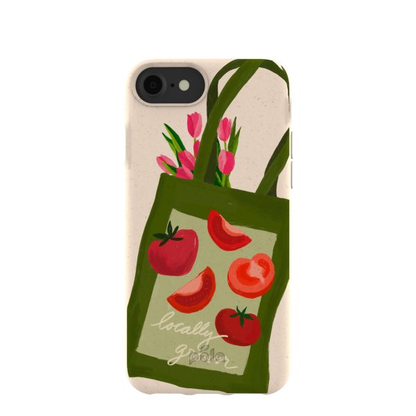 Seashell Market Tote iPhone 6 6s 7 8 SE Case For Sale