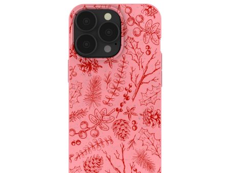 Bubblegum Pink Festive Forest iPhone 13 Pro Case on Sale