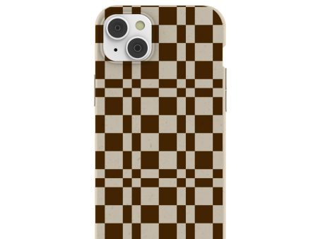 London Fog Chestnut Checkers iPhone 14 Plus Case For Cheap