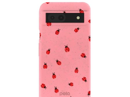 Bubblegum Pink Rosy Ladybug Google Pixel 8a Case on Sale