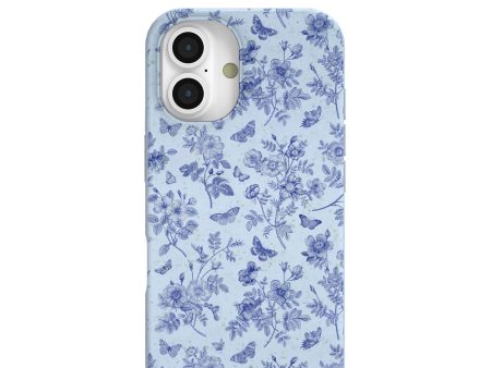 Powder Blue Porcelain iPhone 16 Case For Cheap