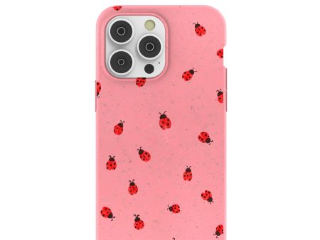 Bubblegum Pink Rosy Ladybug iPhone 14 Pro Max Case Supply