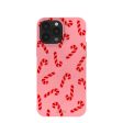 Bubblegum Pink Candy Cane Chaos iPhone 13 Pro Max Case Cheap