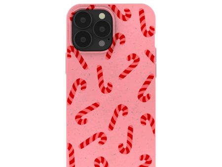 Bubblegum Pink Candy Cane Chaos iPhone 13 Pro Max Case Cheap