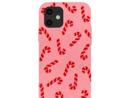 Bubblegum Pink Candy Cane Chaos iPhone 12  iPhone 12 Pro Case For Sale