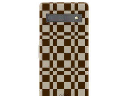 London Fog Chestnut Checkers Google Pixel 7a Case Sale