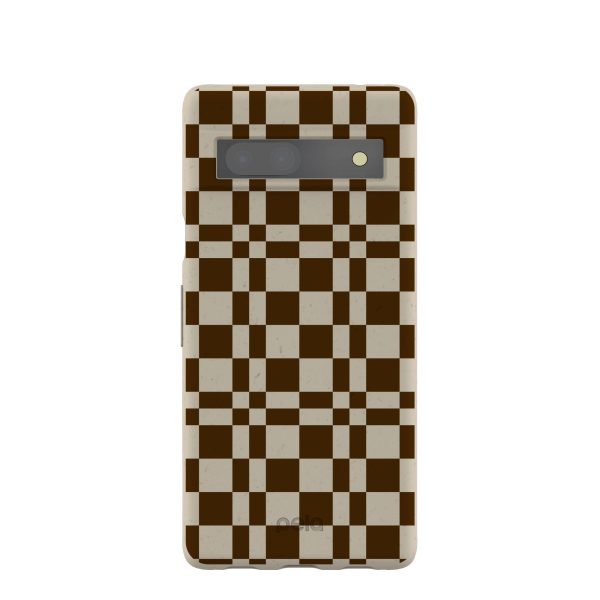 London Fog Chestnut Checkers Google Pixel 7a Case Sale