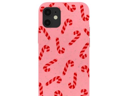 Bubblegum Pink Candy Cane Chaos iPhone 12 Mini Case Supply