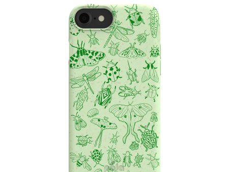 Sage Green Linear Entomology iPhone 6 6s 7 8 SE Case For Discount