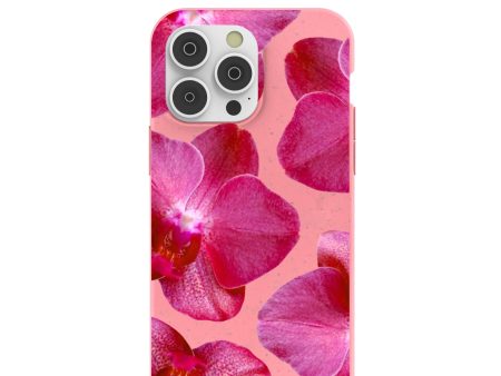 Bubblegum Pink Pink Orchids iPhone 14 Pro Max Case Sale