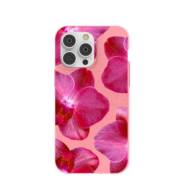 Bubblegum Pink Pink Orchids iPhone 14 Pro Max Case Sale