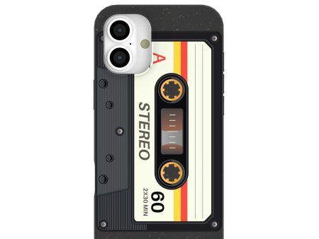 Black Cassette iPhone 16 Plus Case Online