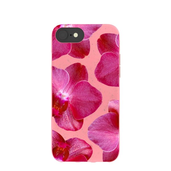 Bubblegum Pink Pink Orchids iPhone 6 6s 7 8 SE Case Supply