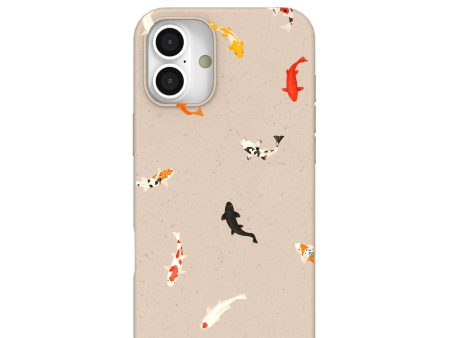 Seashell Lil Koi iPhone 16 Plus Case Online now