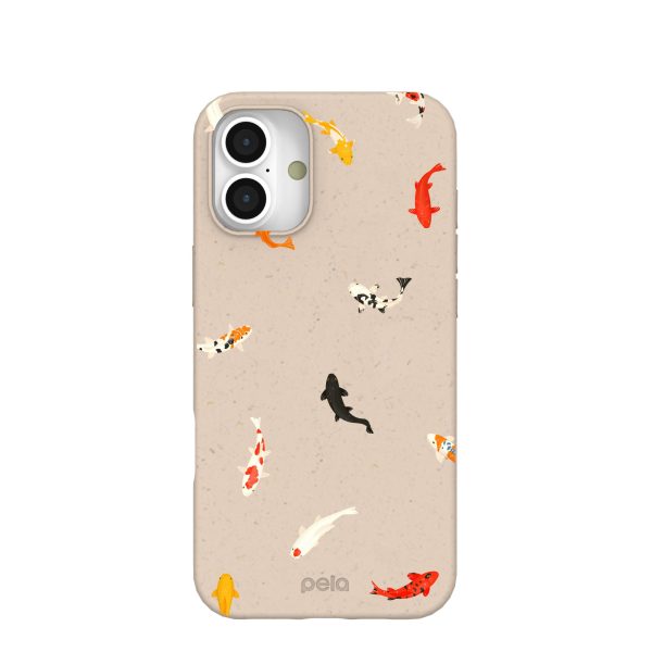 Seashell Lil Koi iPhone 16 Plus Case Online now