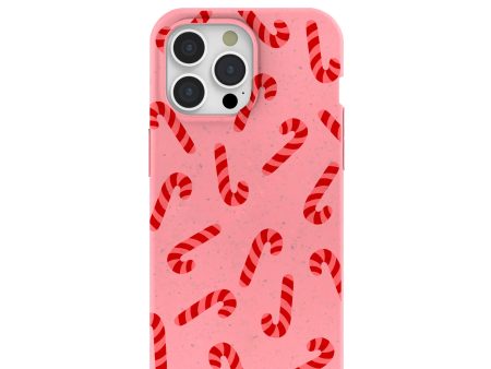 Bubblegum Pink Candy Cane Chaos iPhone 15 Pro Max Case Sale