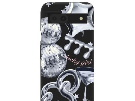 Black Cosmic Luck Google Pixel 8a Case Fashion