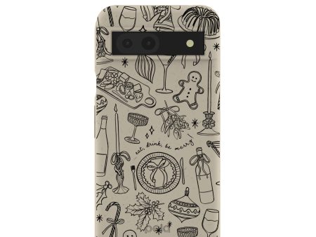 London Fog Holiday Dinner Party Google Pixel 8a Case For Sale