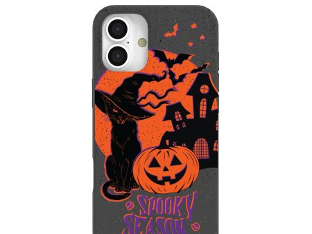 Black Spooky Szn iPhone 16 Plus Case Supply