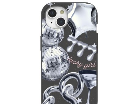 Black Cosmic Luck iPhone 15 Case For Cheap