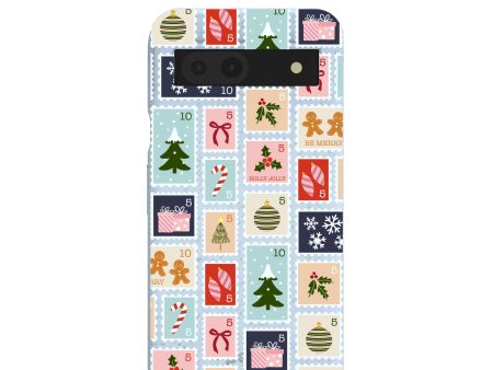 Powder Blue Noel Stamps Google Pixel 8a Case For Discount