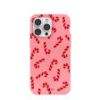 Bubblegum Pink Candy Cane Chaos iPhone 14 Pro Max Case For Sale