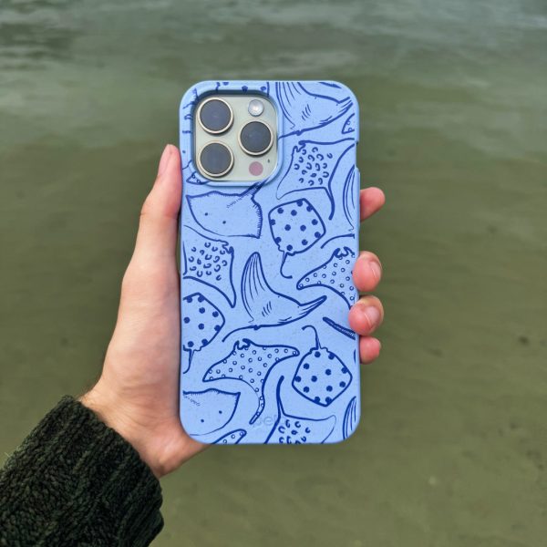 Powder Blue Stingray Fever iPhone 15 Plus Case Supply