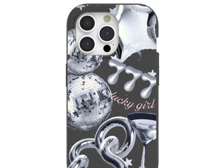 Black Cosmic Luck iPhone 15 Pro Case on Sale