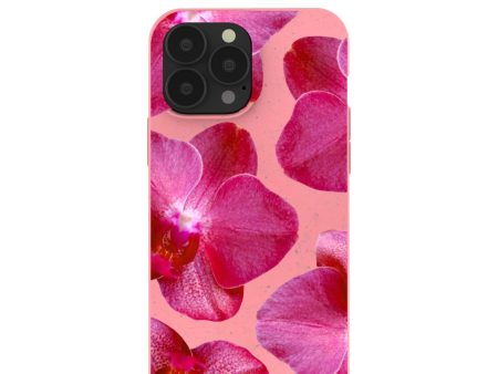 Bubblegum Pink Pink Orchids iPhone 13 Pro Max Case Online Hot Sale