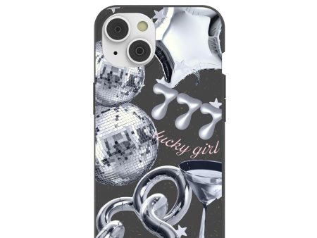 Black Cosmic Luck iPhone 14 Case Fashion