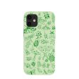 Sage Green Linear Entomology iPhone 12 Mini Case For Discount