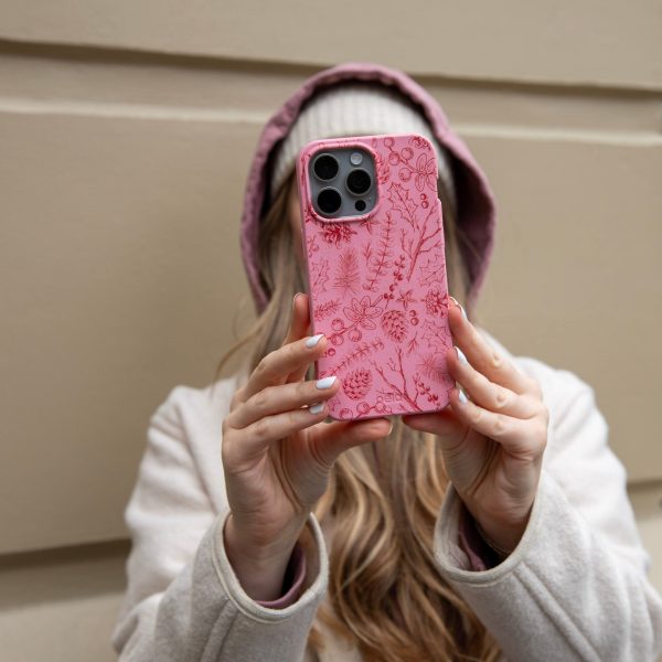 Bubblegum Pink Festive Forest iPhone 15 Pro Max Case Online now