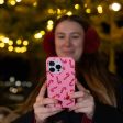 Bubblegum Pink Candy Cane Chaos iPhone 14 Pro Max Case For Sale