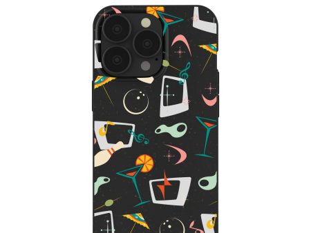 Black Mid Century Modern Party iPhone 13 Pro Case Supply