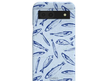 Powder Blue Fishery Google Pixel 8a Case Fashion