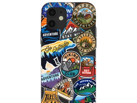 Black Trail Stickers iPhone 12  iPhone 12 Pro Case Online Sale