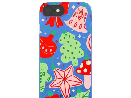 Electric Blue Festive Flair iPhone 6 6s 7 8 SE Case Online Hot Sale