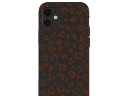 Black Midnight Leopard iPhone 12 Mini Case For Discount