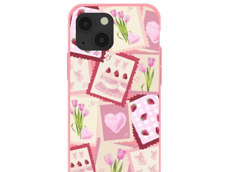 Bubblegum Pink Love Letters iPhone 13 Mini Case Discount