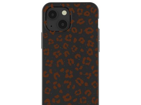 Black Midnight Leopard iPhone 13 Mini Case Online now