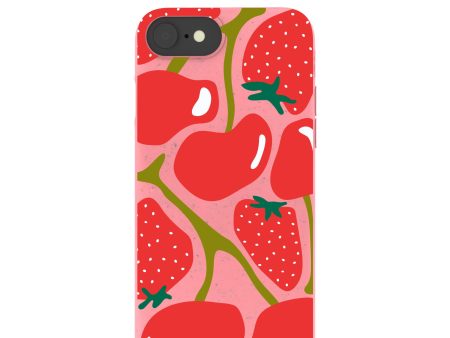 Bubblegum Pink Cherry Berry iPhone 6 6s 7 8 SE Case Supply