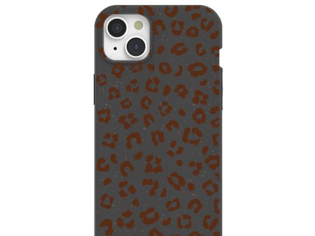 Black Midnight Leopard iPhone 15 Plus Case For Sale