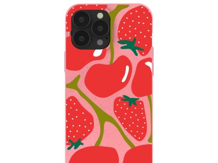 Bubblegum Pink Cherry Berry iPhone 13 Pro Max Case on Sale