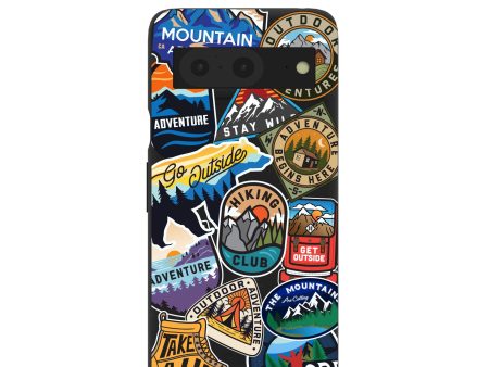 Black Trail Stickers Google Pixel 8 Case on Sale