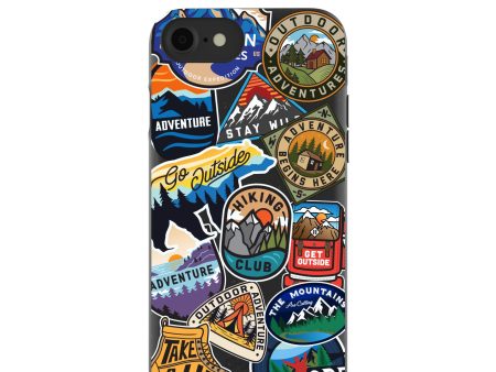 Black Trail Stickers iPhone 6 6s 7 8 SE Case Online now