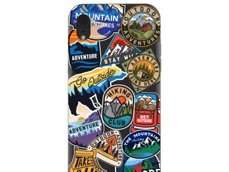 Black Trail Stickers iPhone XR Case For Sale