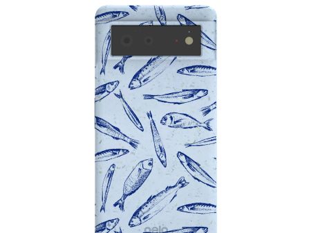 Powder Blue Fishery Google Pixel 6 Case Sale