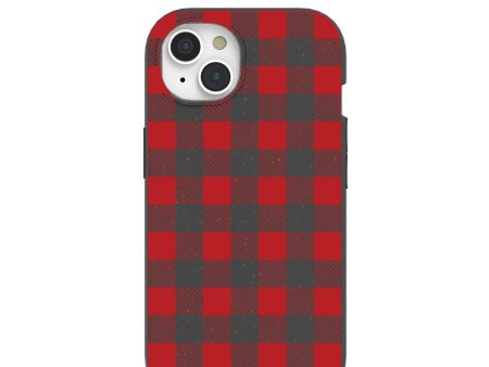 Black Flannel iPhone 15 Case Hot on Sale